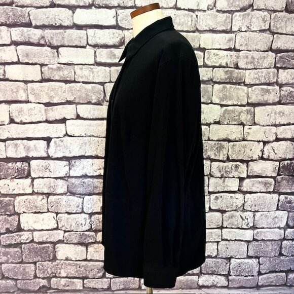 Talbots Black Stretch Suede Like Top Size 1X - Picture 4 of 10